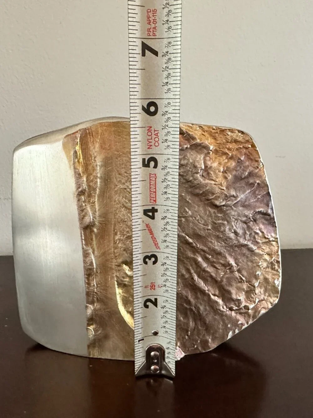 Vintage Helgi Joensen Modernist Brutalist Style Tinn Pewter Vase Made in Norway